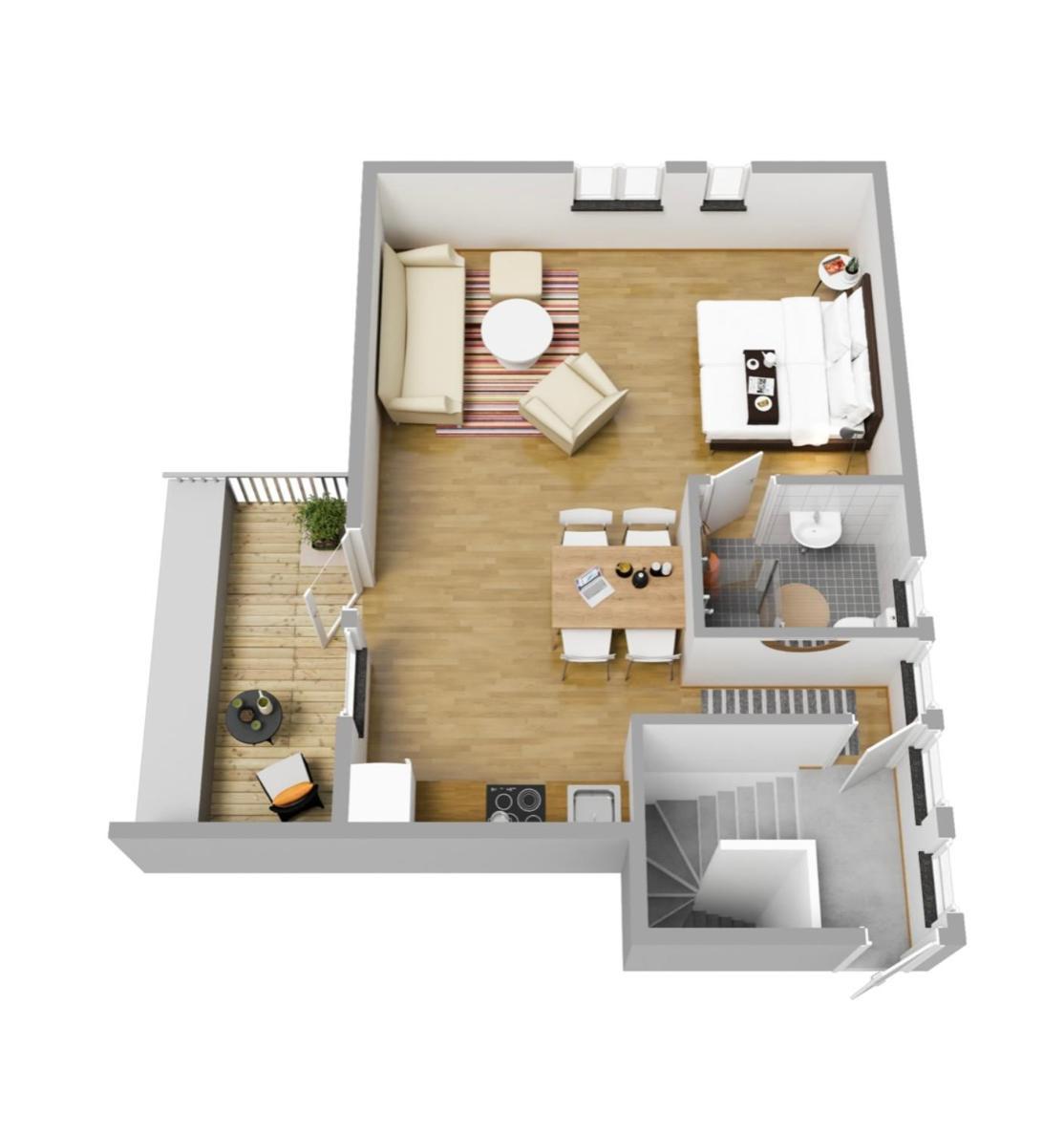 Hamnhuset Bjoerkoe Apartment Bjorko  Bagian luar foto