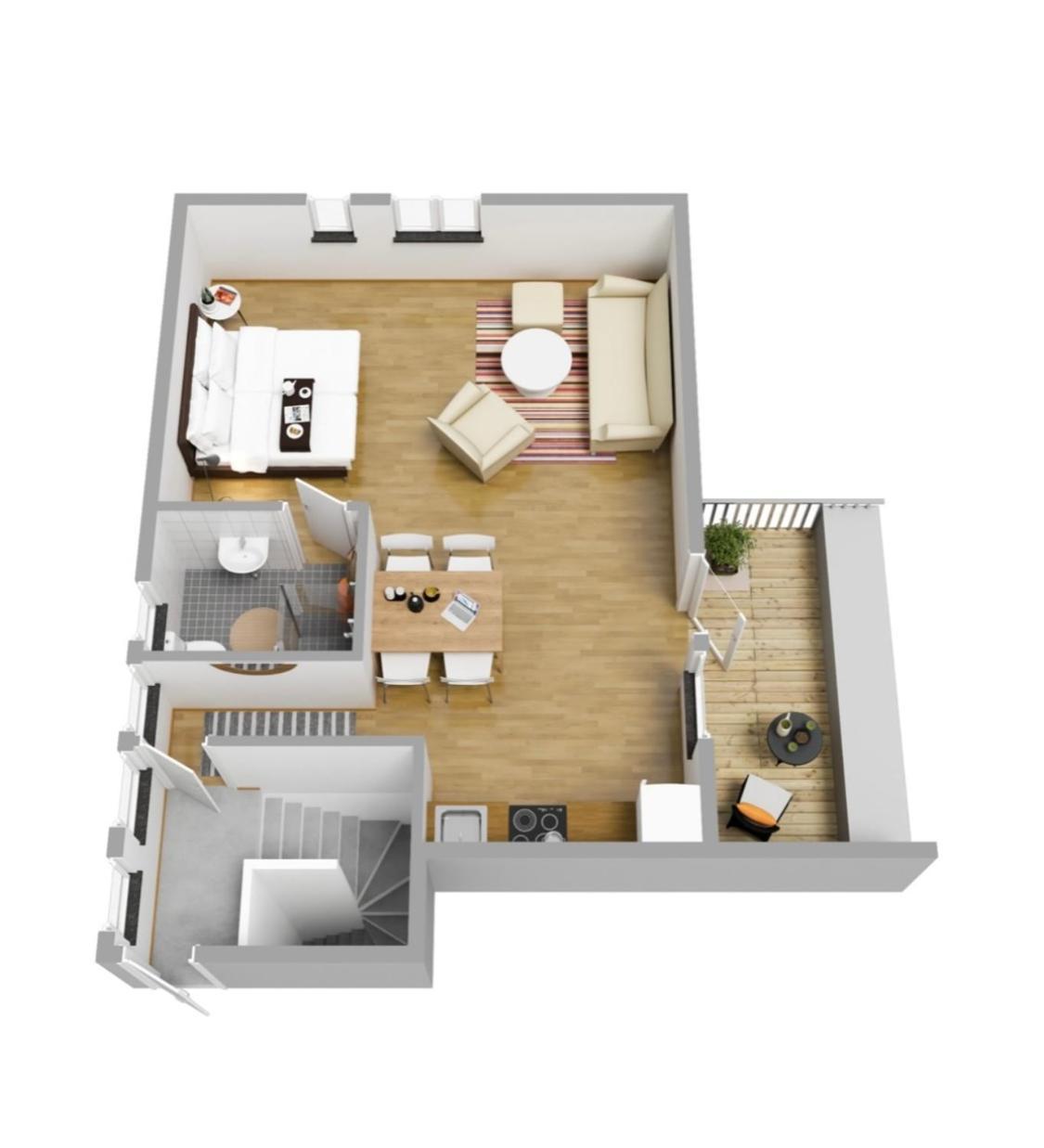 Hamnhuset Bjoerkoe Apartment Bjorko  Bagian luar foto